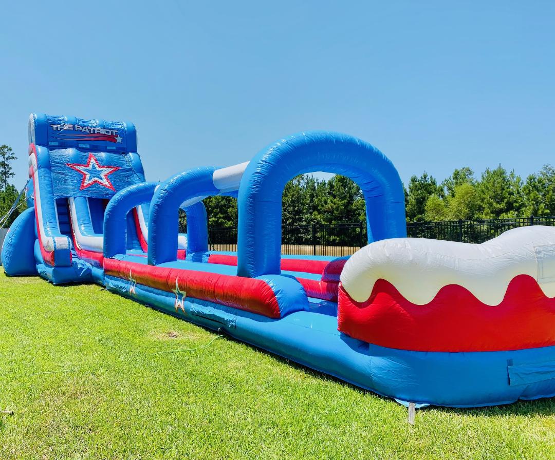 The 60ft Patriot Dual Lane Water Slide Houston, TX Bounce House